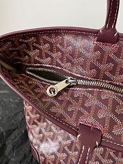 Goyard Artois PM bag Stripes and Initials Burgundy - 34x15x28cm - 5