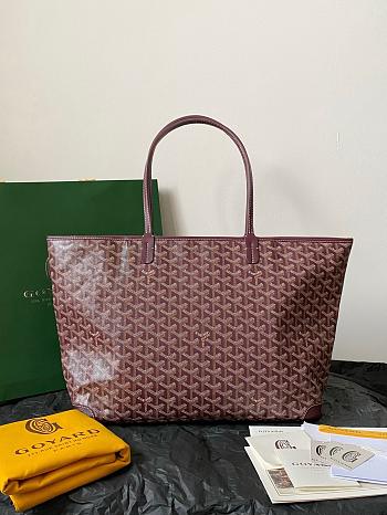 Goyard Artois MM bag Stripes and Initials Burgundy - 50x17x30cm