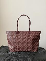 Goyard Artois MM bag Stripes and Initials Burgundy - 50x17x30cm - 5