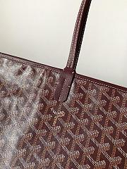 Goyard Artois MM bag Stripes and Initials Burgundy - 50x17x30cm - 2