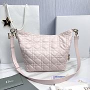 Small Dior Toujours Hobo Bag Ballet Pink Cannage Lambskin - 22.5x14x7.5cm - 5