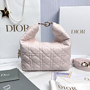Small Dior Toujours Hobo Bag Ballet Pink Cannage Lambskin - 22.5x14x7.5cm - 4