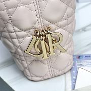 Small Dior Toujours Hobo Bag Ballet Pink Cannage Lambskin - 22.5x14x7.5cm - 3