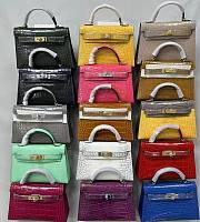 SALE Hermes Kelly 19 Crocodile Embossed Calfskin Leather - 19x12x5.5cm - 1