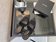 Chanel Slingback Rhinestone & Grosgrain Black 90mm - 2