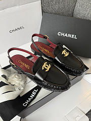 Chanel Slingbacks Crumpled Shiny Lambskin Black G47397 - 4