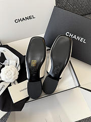 Chanel Slingbacks Lambskin & Patent Calfskin White & Black G47521 - 6