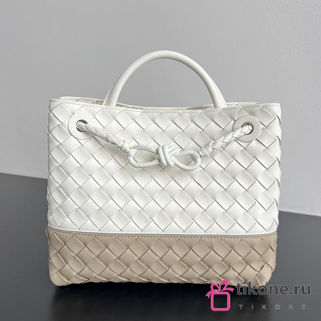 Bottega Veneta Small Andiamo Alabaster/Ecru - 25x20x10cm - 1