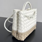 Bottega Veneta Small Andiamo Alabaster/Ecru - 25x20x10cm - 6