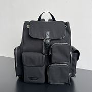 Bottega Veneta Crossroad Multipocket Backpack Nylon Cordura Black - 42x31x14cm - 6
