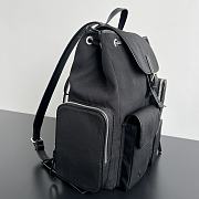 Bottega Veneta Crossroad Multipocket Backpack Nylon Cordura Black - 42x31x14cm - 4