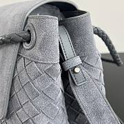 Bottega Veneta Andiamo Messenger Suede Cloudy Indigo - 37x26x13cm - 2