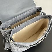 Bottega Veneta Andiamo Messenger Suede Cloudy Indigo - 37x26x13cm - 3
