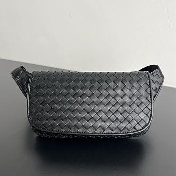 Bottega Veneta Veneto Belt Bag in Black - 32.5x13.5x5cm