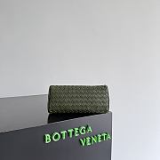Bottega Veneta Small Nodo Pouch Green Tweed - 20x10x9cm - 2