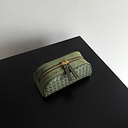 Bottega Veneta Small Nodo Pouch Green Tweed - 20x10x9cm - 3