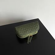 Bottega Veneta Small Nodo Pouch Green Tweed - 20x10x9cm - 5