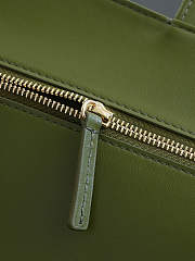 Chanel Maxi Flapbag Suede Calfskin & Gold-Tone Metal Khaki AS6627 - 32x19.5x10cm - 4