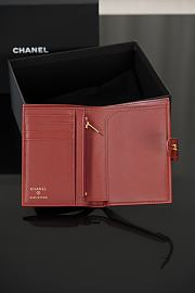 Chanel Passport Holder Crocodile Embossed Calfskin & Gold-Tone Metal Red AP5193 - 14.2x10.5x1.5cm - 5