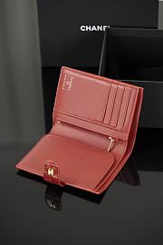 Chanel Passport Holder Crocodile Embossed Calfskin & Gold-Tone Metal Red AP5193 - 14.2x10.5x1.5cm - 2
