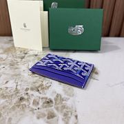Goyard Saint-Sulpice Card Wallet Blueberry Purple - 10.5x0.3x7cm - 6