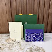 Goyard Saint-Sulpice Card Wallet Blueberry Purple - 10.5x0.3x7cm - 3