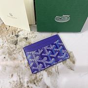 Goyard Saint-Sulpice Card Wallet Blueberry Purple - 10.5x0.3x7cm - 2