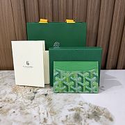 Goyard Saint-Sulpice Card Wallet Meadow Green - 10.5x0.3x7cm - 1