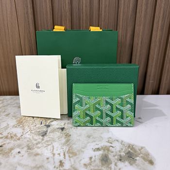 Goyard Saint-Sulpice Card Wallet Meadow Green - 10.5x0.3x7cm