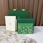 Goyard Saint-Sulpice Card Wallet Meadow Green - 10.5x0.3x7cm - 2