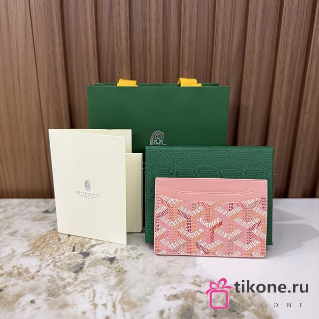 Goyard Saint-Sulpice Card Wallet Powder Pink - 10.5x0.3x7cm - 1