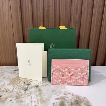 Goyard Saint-Sulpice Card Wallet Powder Pink - 10.5x0.3x7cm
