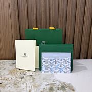 Goyard Saint-Sulpice Card Wallet Polar Blue - 10.5x0.3x7cm - 1
