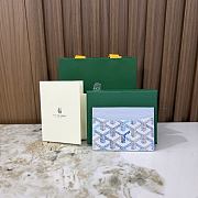 Goyard Saint-Sulpice Card Wallet Polar Blue - 10.5x0.3x7cm - 5