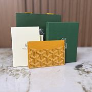 Goyard Saint-Sulpice Card Wallet Yellow - 10.5x0.3x7cm - 1