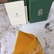 Goyard Saint-Sulpice Card Wallet Yellow - 10.5x0.3x7cm - 6