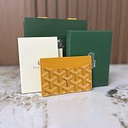 Goyard Saint-Sulpice Card Wallet Yellow - 10.5x0.3x7cm - 5