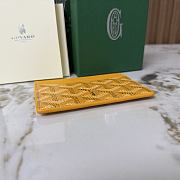 Goyard Saint-Sulpice Card Wallet Yellow - 10.5x0.3x7cm - 3