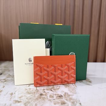Goyard Saint-Sulpice Card Wallet Orange - 10.5x0.3x7cm