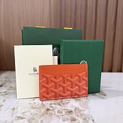 Goyard Saint-Sulpice Card Wallet Orange - 10.5x0.3x7cm - 4