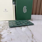 Goyard Saint-Sulpice Card Wallet Green - 10.5x0.3x7cm - 4