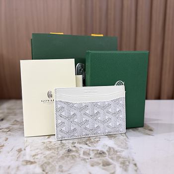 Goyard Saint-Sulpice Card Wallet White - 10.5x0.3x7cm