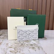Goyard Saint-Sulpice Card Wallet White - 10.5x0.3x7cm - 3