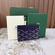 Goyard Saint-Sulpice Card Wallet Navy - 10.5x0.3x7cm - 2