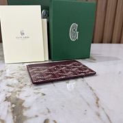 Goyard Saint-Sulpice Card Wallet Burgundy - 10.5x0.3x7cm - 6