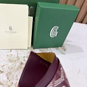 Goyard Saint-Sulpice Card Wallet Burgundy - 10.5x0.3x7cm - 5