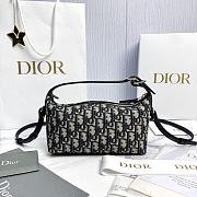 Nomad Pouch Blue Dior Oblique Jacquard - 22x13x9.5cm - 1