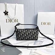 Nomad Pouch Blue Dior Oblique Jacquard - 22x13x9.5cm - 2