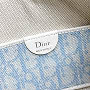 Nomad Pouch Céleste Blue and Beige Dior Oblique Washed Jacquard - 22x13x9.5cm - 5
