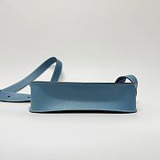 Hermès Jypsiere Taurillon Clemence Blue Jean - 22x17x6.35cm - 6